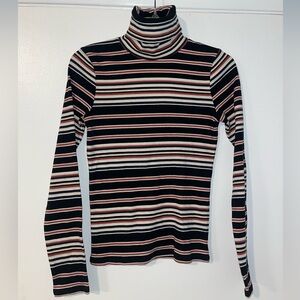 Billabong Multicolor Striped Turtleneck